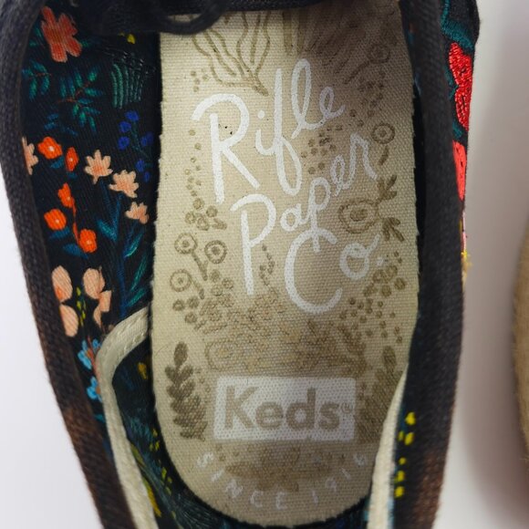 Keds x Rifle Paper Co. Women's Embroidered Canvas Platform Sneakers - Picture 8 of 9